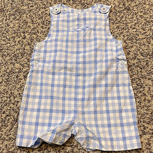 Jacadi Baby Boy Bundle Size 3 Months Seersucker Bubble Onesie Gingham Jon-Jon - Picture 6 of 10